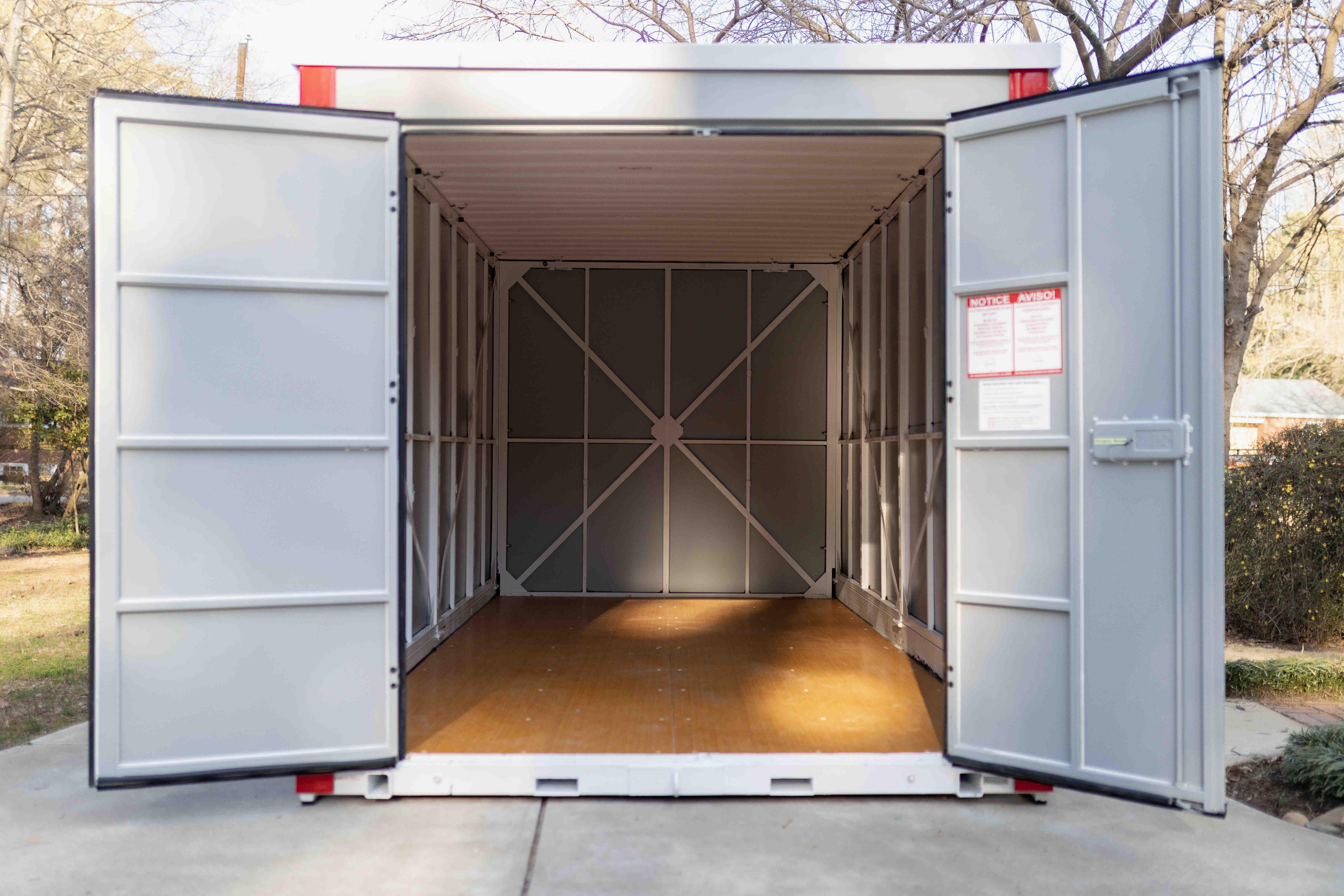 Box Protect portable storage open container