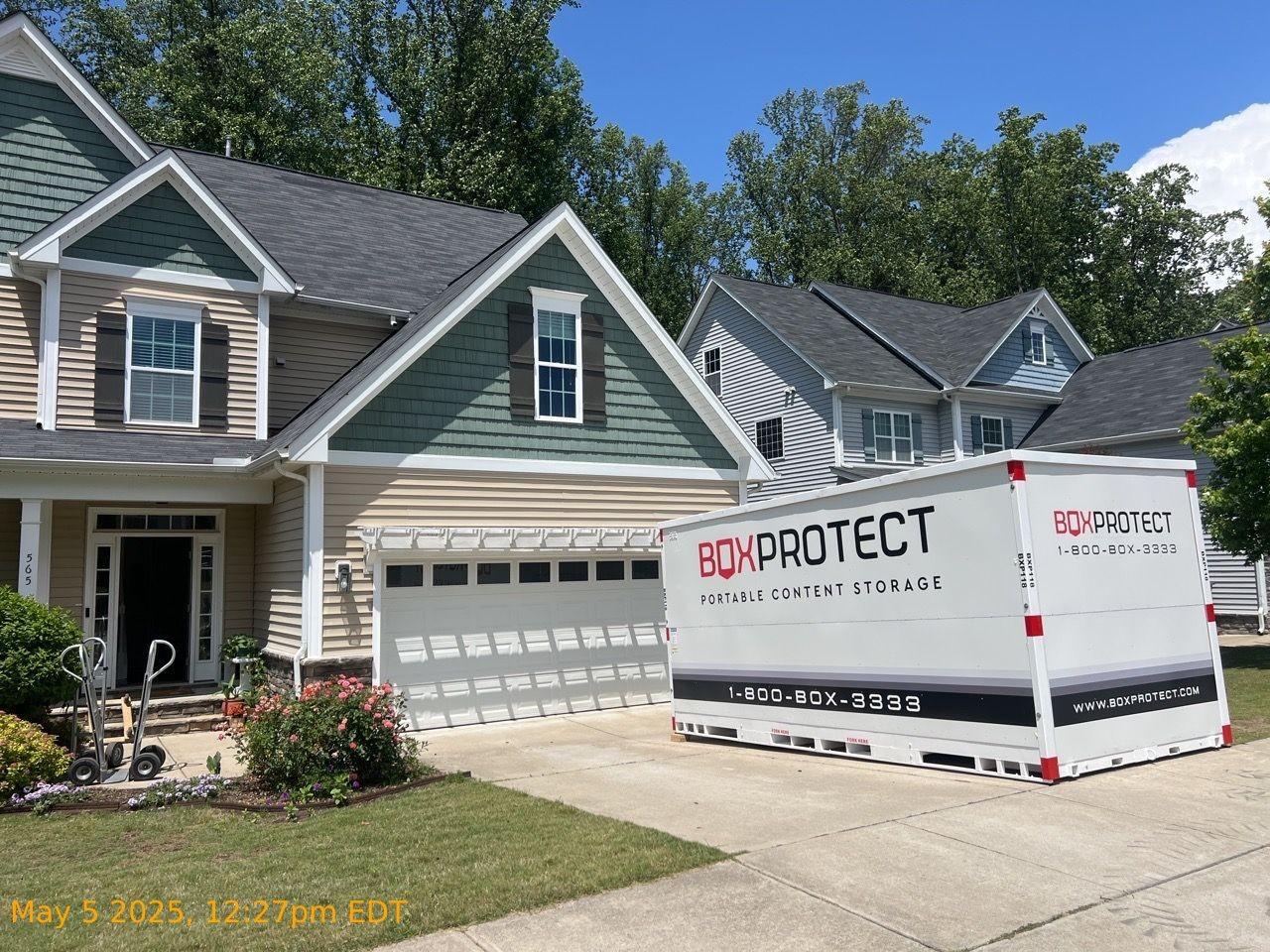 BoxProtect container in driveway